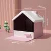 WQQYU6HKF Jumbo Covered Cat Litter Box, Portable, Easy to Clean, Gray view 2