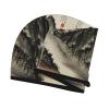 SamLng Chinese Painting Coral Velvet Dry Hair Cap for Home, Travel, Pool Parties, Beaches, Baths and More view 3