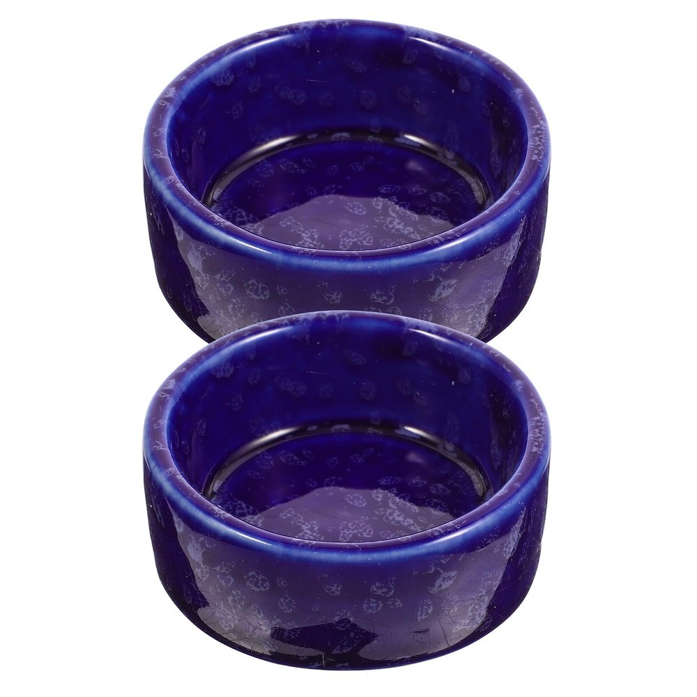 VILLFUL 2-Piece Ceramic Hamster Bowls for Small Animals