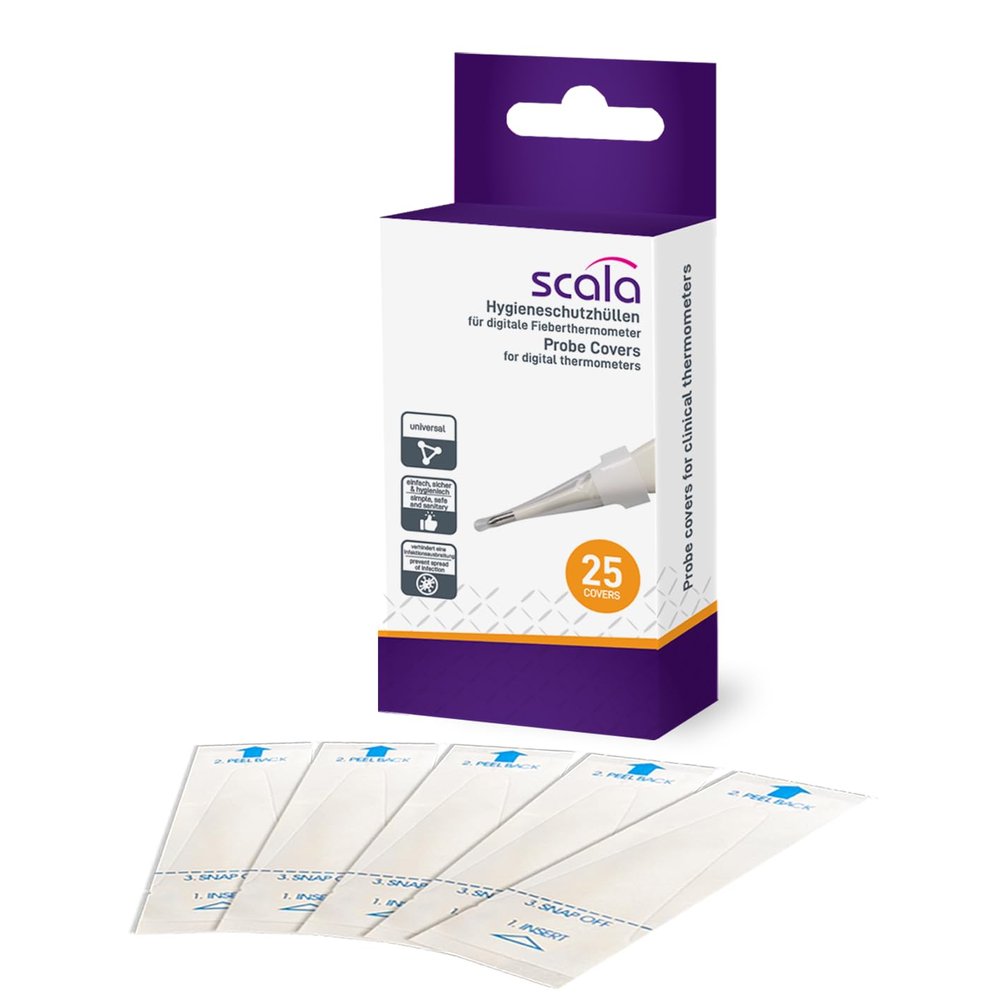 Scala 25 Disposable Hygienic Covers for Digital Thermometers