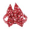 Adjustable Red Cotton Christmas Collar for Cats and Pets view 1