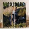 BSYYZQC Red Fox Blackout Curtains, Dog Pattern, 2-Piece Set, 175 x 140 cm view 1