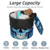 2-Piece Cosmetic Bag Set, Large Capacity, Waterproof, Skeleton Print view 2