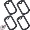 Keuyeo Military Style Dog Tag Silencer, 4 Pack view 1