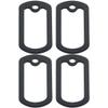 Keuyeo Military Style Dog Tag Silencer, 4 Pack view 2