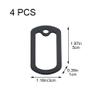 Keuyeo Military Style Dog Tag Silencer, 4 Pack view 3
