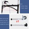 CGCSYZ Lightweight Folding Walker with Seat, Aluminum Alloy, Height Adjustable 79–86 cm view 4