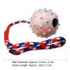 Restokki Rubber Chew Ball for Dogs with Rope view 2
