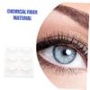 6 White Synthetic Fiber False Eyelashes for Cosplay view 2
