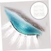 6 White Synthetic Fiber False Eyelashes for Cosplay view 4