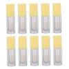 PLAFOPE 10-Pack Transparent Lip Gloss Tubes with Brush Applicators, Reusable Portable Bottles for Lip Care and Liquid Blush view 1