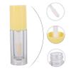 PLAFOPE 10-Pack Transparent Lip Gloss Tubes with Brush Applicators, Reusable Portable Bottles for Lip Care and Liquid Blush view 2
