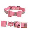 Adjustable Pet Collar with Bow and Rhinestones, 1 Set view 3
