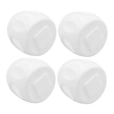 Childproof Door Knob Covers, 4-Pack, PP, White