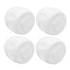 Childproof Door Knob Covers, 4-Pack, PP, White view 1