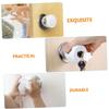 Childproof Door Knob Covers, 4-Pack, PP, White view 3