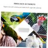 VILLFUL 10-Pack White Plastic Feeders for Pet Pigeons view 3