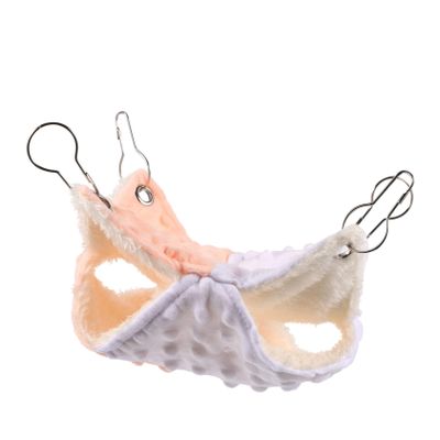 ORFOFE Warm Double-Layer Fabric Pet Hammock for Small Animals