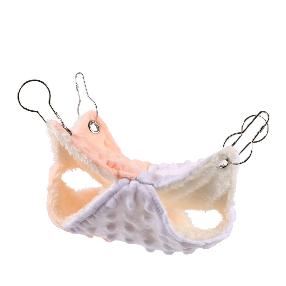 ORFOFE Warm Double-Layer Fabric Pet Hammock for Small Animals