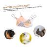 ORFOFE Warm Double-Layer Fabric Pet Hammock for Small Animals view 4