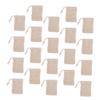 20 Cotton and Linen Soap Net Bags with Drawstrings view 1