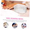 Transparent Acrylic Manicure Bowl for Nail Soaking and Removal view 2