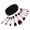 Small Black Makeup Brush Set, 10 Pieces, for Travel view 1