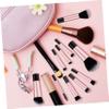 Small Black Makeup Brush Set, 10 Pieces, for Travel view 4