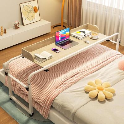 KHLMSRXJ Adjustable Overbed Table with Wheels