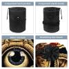 2-Piece Makeup Bag Set, Travel Cosmetic Pouches, Waterproof, Drawstring, Illuminati Pyramid Eye view 3
