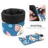 2-Piece Travel Makeup Bag Set, Waterproof, Blue Cute Pigs view 4