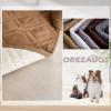 OREZAUQS Washable Orthopedic Dog Bed Sofa Cushion, Khaki, 90 x 120 cm view 4