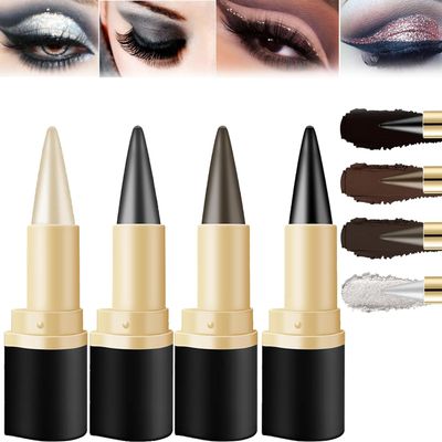 Long-Wear Waterproof Gel Eyeliner, Natural Black, Smudge-Proof, 4-Piece Set