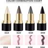 Long-Wear Waterproof Gel Eyeliner, Natural Black, Smudge-Proof, 4-Piece Set view 2
