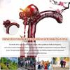 Peach-Shaped Walking Cane for Men, Hand-Carved, Non-Slip and Durable, with Pendant, Brown, for 171–180 cm Height view 2