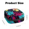 Period Kit Pouch for Girls and Women, Abstract Dog and Cat Paw Prints, 1406 Large-Capacity Zippered Menstrual Pad Pouch view 2