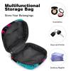 Period Kit Pouch for Girls and Women, Abstract Dog and Cat Paw Prints, 1406 Large-Capacity Zippered Menstrual Pad Pouch view 4