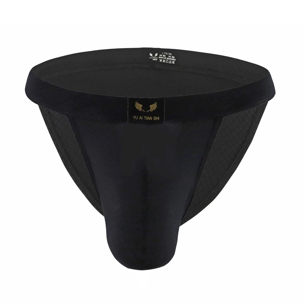 Men's Sexy Transparent Mesh Low-Rise Thong Underwear