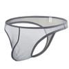 BIATWOWR Men's Transparent String Thong Underwear, Dark Gray, L view 1