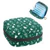 Period Kit Bag for Girls and Women, Merry Christmas Tree-801 Sanitary Pad Disposal Bag, Large Capacity, Zipper, Menstrual Pad Holder view 1