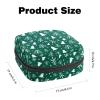 Period Kit Bag for Girls and Women, Merry Christmas Tree-801 Sanitary Pad Disposal Bag, Large Capacity, Zipper, Menstrual Pad Holder view 2