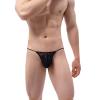 Men's Sexy Cotton Stretch Thong Brief with Transparent Mesh view 2