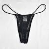 Men's Sexy Cotton Stretch Thong Brief with Transparent Mesh view 3