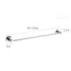 Bathroom Towel Holder, Kitchen Towel Holder, Wall-Mounted Stainless Steel Wire-Drawing Towel Rack, 90 x 6 x 7.5 cm view 2