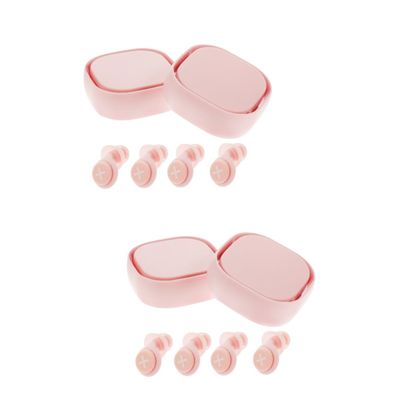 Minkissy 4-Pack Silicone Earplugs