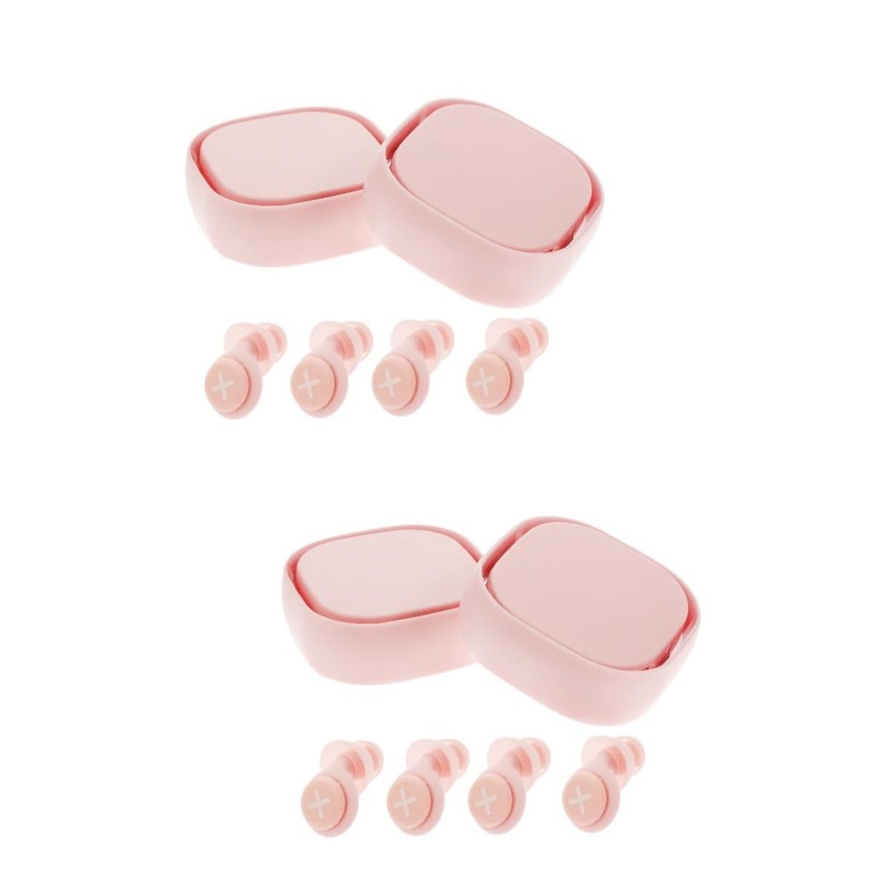 Minkissy 4-Pack Silicone Earplugs