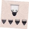 Mikinona Metal Beard Trimmer Head for Electric Beard Shaver, 4 Guide Combs, Silver view 3