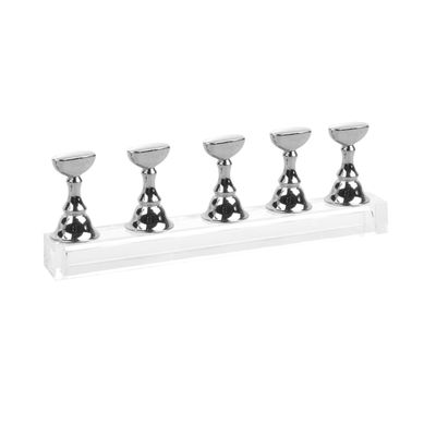 Nail Art Training Stand, 2-Piece Acrylic and Metal Set