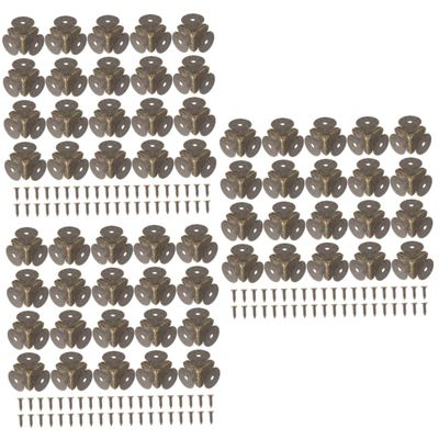 SOIMISS 60-Piece Retro Triangular Metal Corner Protectors