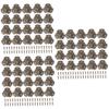 SOIMISS 60-Piece Retro Triangular Metal Corner Protectors view 1